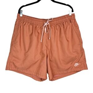 Nike Mens Woven Flow Shorts Sz XXL Coral Lined Athletic Athleisure Sportswear